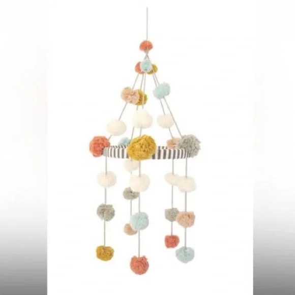 BlaBla Bla Bla Peru Pom Pom Mobile Baby Crib Nursery Handcrafted Handmade Boho - Picture 13 of 13